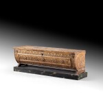 A carved and gilt wood cassone, Florence, 16th century