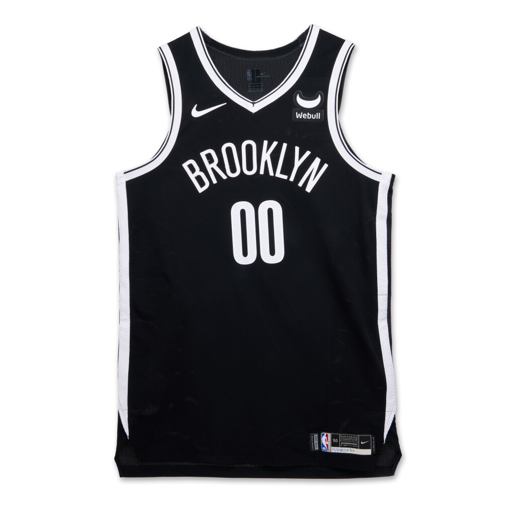 View full screen - View 1 of Lot 48. Royce O'Neale ‘Paris Games’ Brooklyn Nets 2023-2024 Game Worn Icon Edition Jersey .