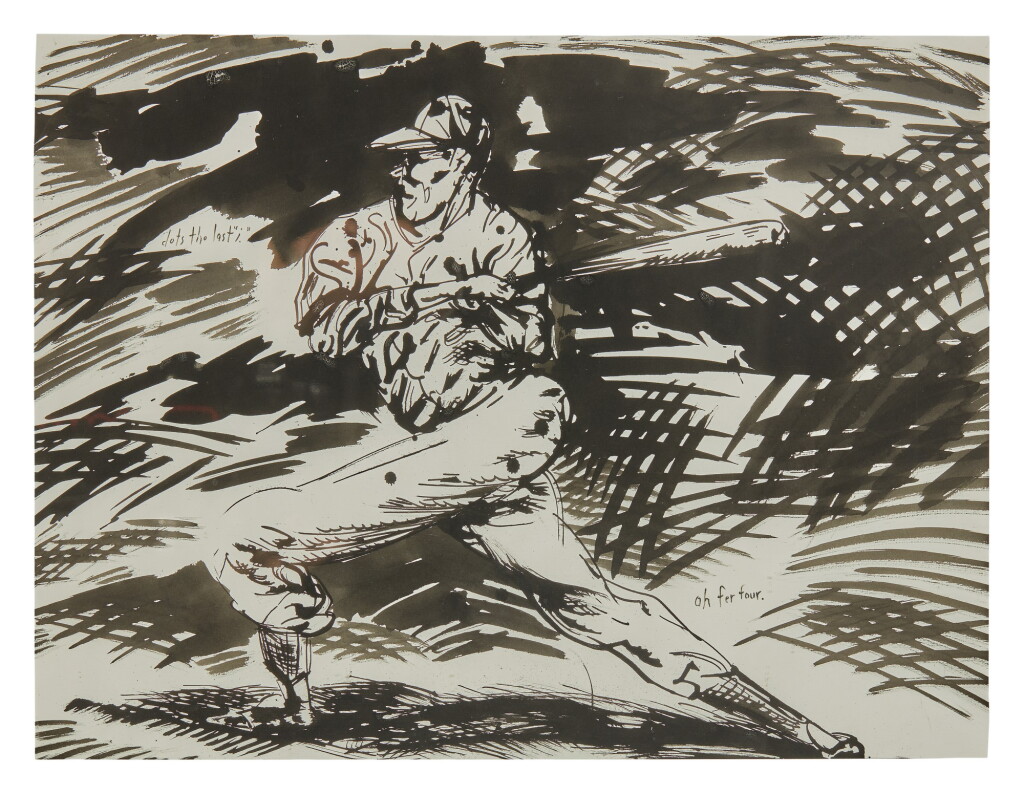 View full screen - View 1 of Lot 18. RAYMOND PETTIBON | NO TITLE (DOTS THE LAST I...).