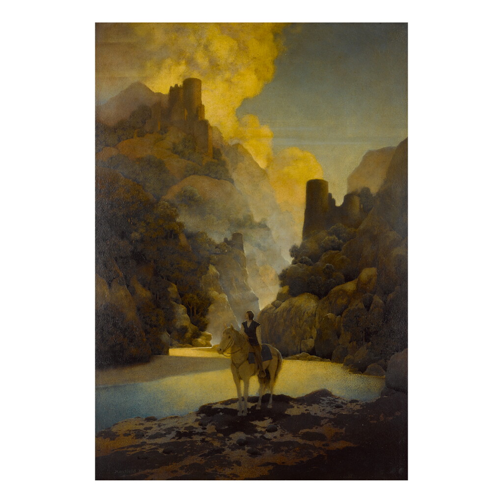 View full screen - View 1 of Lot 15. MAXFIELD PARRISH | ROMANCE: AUCASSIN SEEKS FOR NICOLETTE.