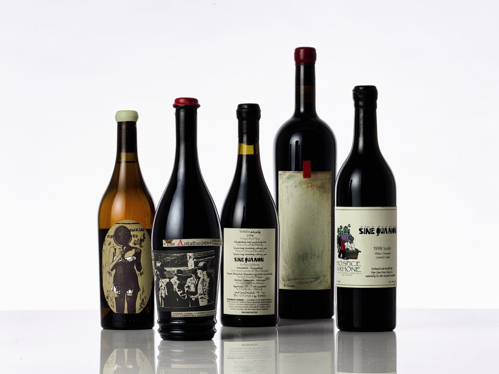 View full screen - View 1 of Lot 6805. Sine Qua Non, E-raised, Syrah 1998 (3 BT).