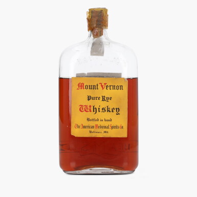 View full screen - View 1 of Lot 2475. Mount Vernon Pure Rye Bottled In Bond 100 Proof NV (1 Bottle Quart).