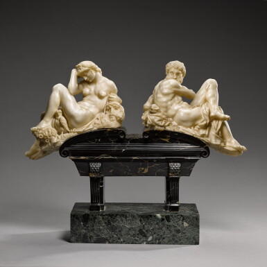 View full screen - View 1 of Lot 131. AFTER MICHELANGELO (1475-1564) | NIGHT AND DAY FROM THE TOMB OF GIULIANO DI LORENZO DE MEDICI.