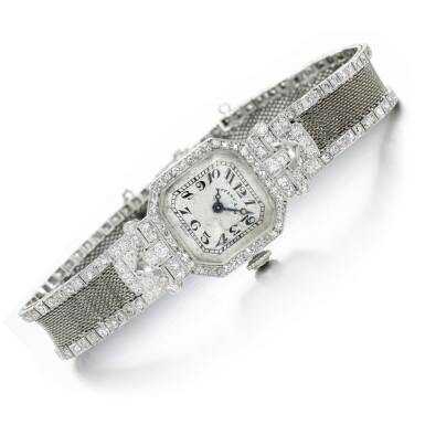 View full screen - View 1 of Lot 89. Lady's diamond cocktail watch.