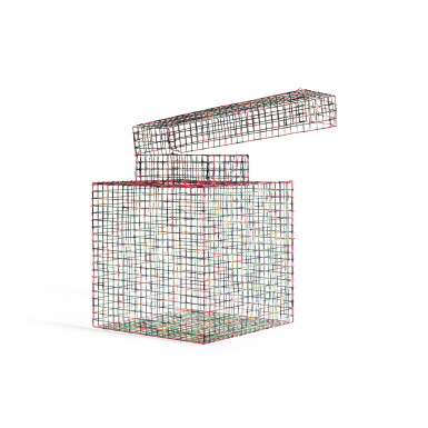 View full screen - View 1 of Lot 129. Chicken Wire Box #24.