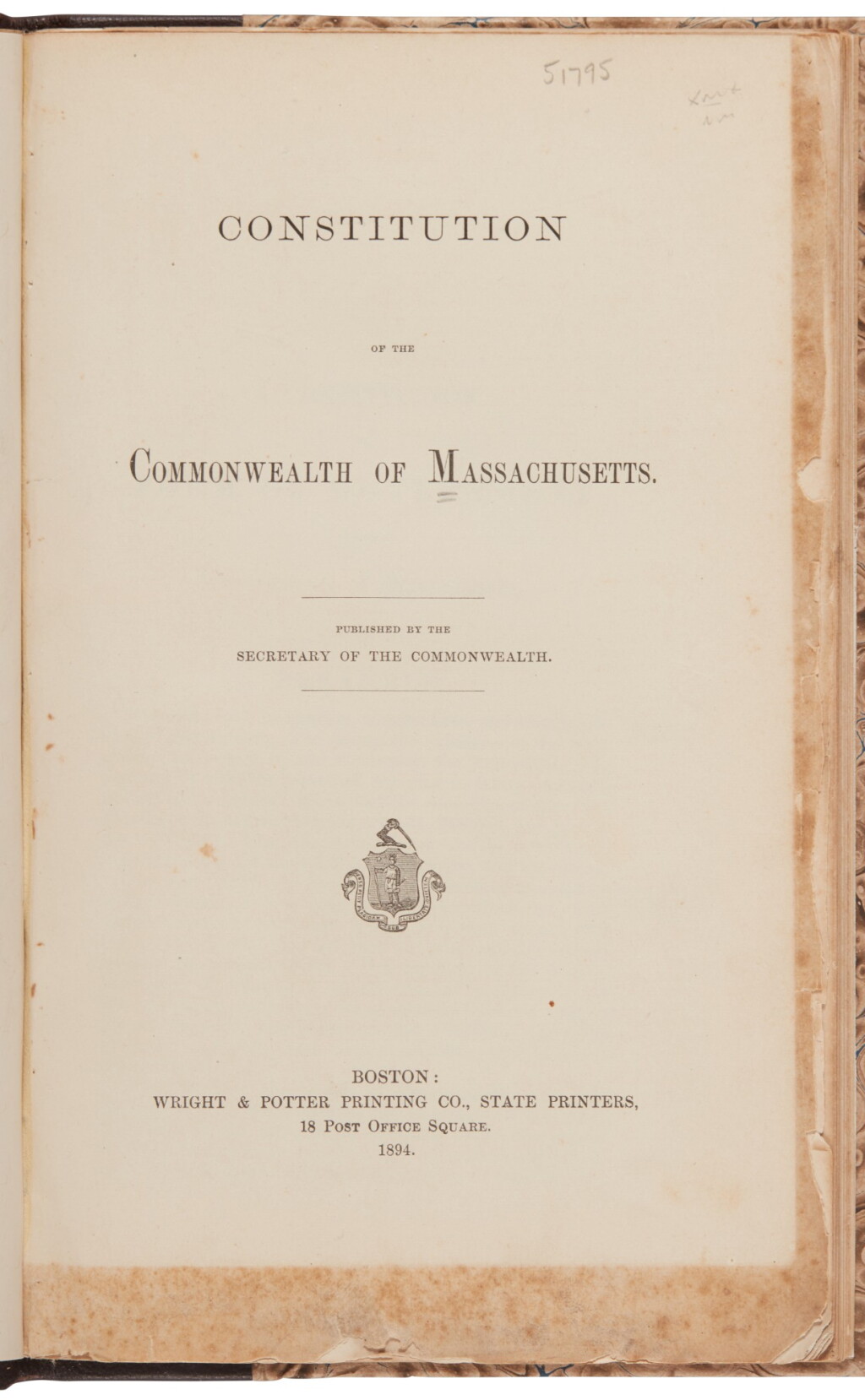 View full screen - View 1 of Lot 140. Massachusetts | The rejection of prohibition.