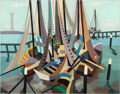 View full screen - View 1 of Lot 214. Voiles et mâts.