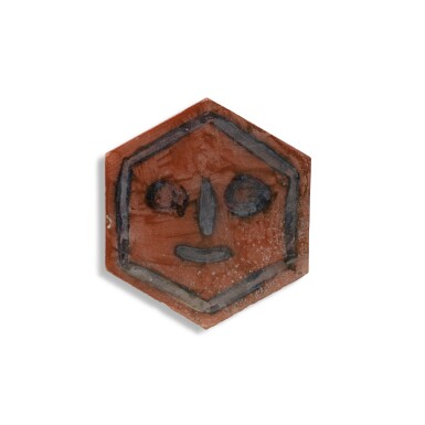 View full screen - View 1 of Lot 47. Tomette (Visage, tête).