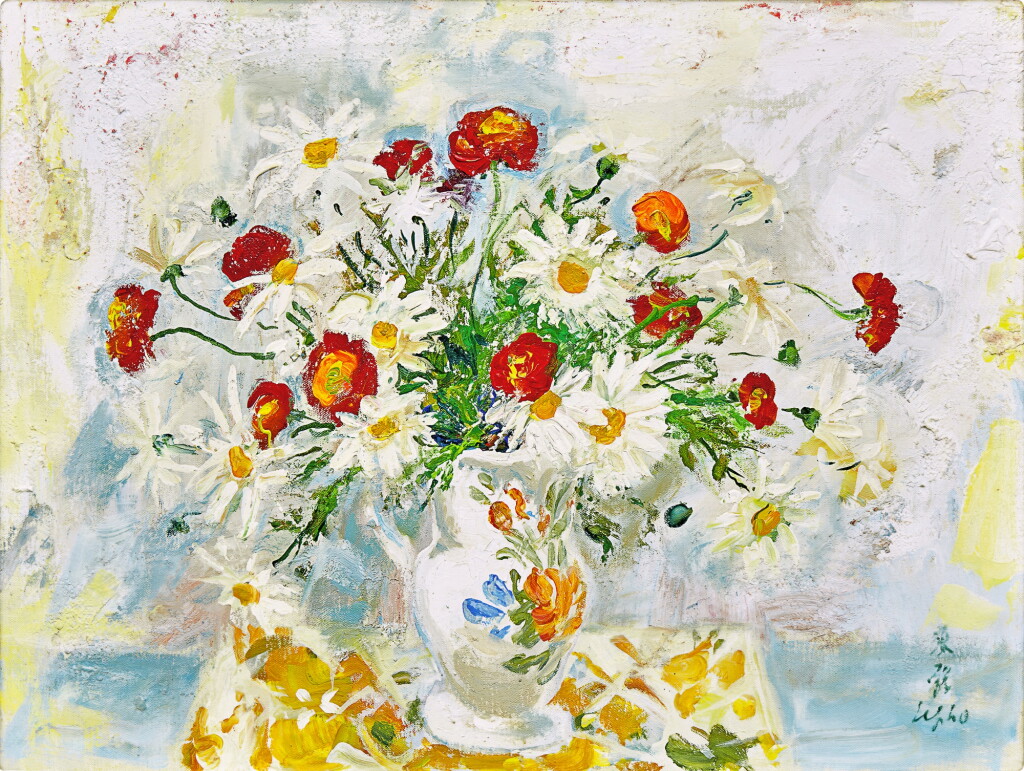 View full screen - View 1 of Lot 618. Le Pho 黎譜 | Fleurs 花束.