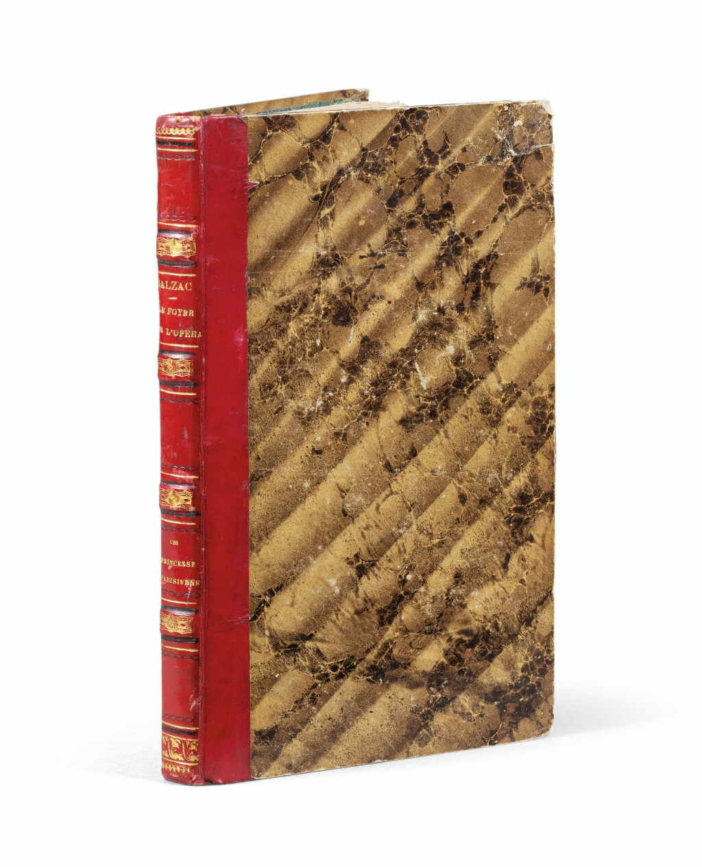Voir en plein écran - Voir 1 du lot 55. Une princesse parisienne. 1840. EO., Rel. de l'ép. De la bibliothèque de Balzac, relié pour lui..