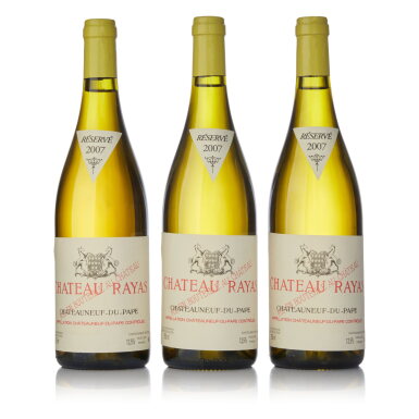 View full screen - View 1 of Lot 1644. Châteauneuf du Pape Blanc 2007 Château Rayas (3 BT).