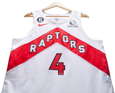 View full screen - View 1 of Lot 183. Scottie Barnes Toronto Raptors 2022-2023 Game Worn Association Edition Jersey .
