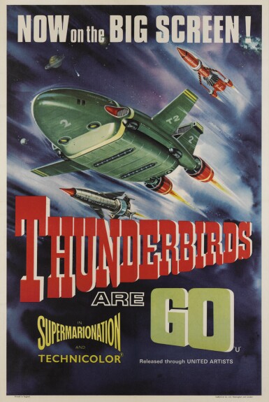 View full screen - View 1 of Lot 102. Thunderbirds are Go (1967) poster, British.
