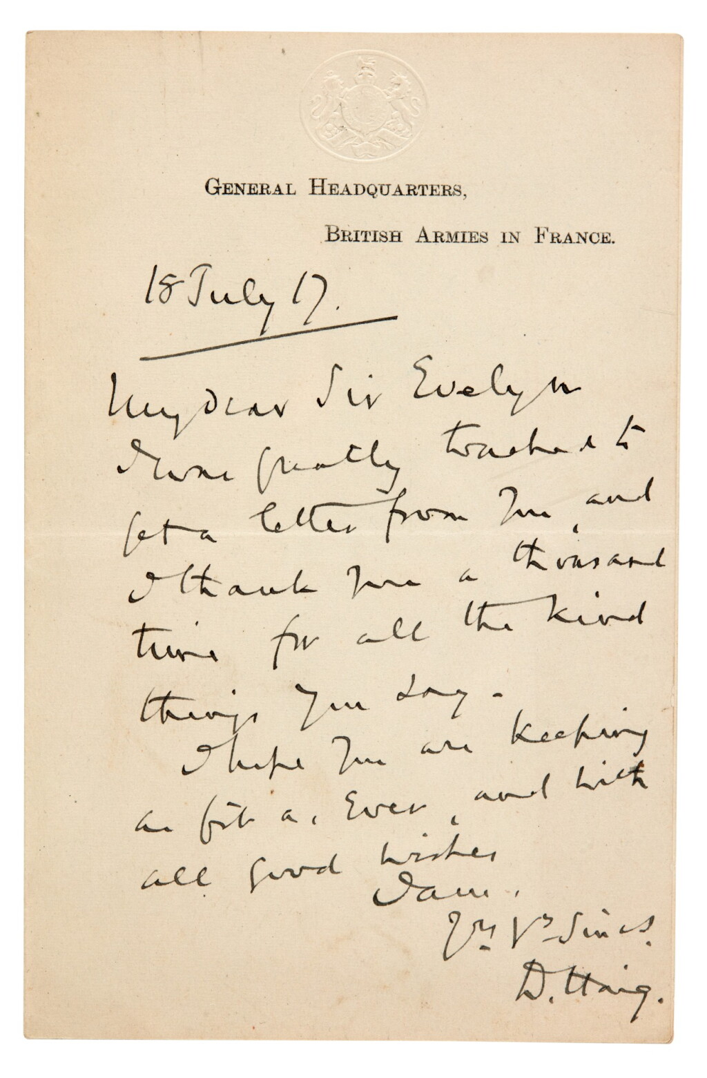 View full screen - View 1 of Lot 268. Military History | A collection of documents, 19th-20th century.