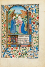 Livres d'heures. Heures dites d'Arviset. Miniature attr. atelier champenois. Est de la Fr., ca 1470
