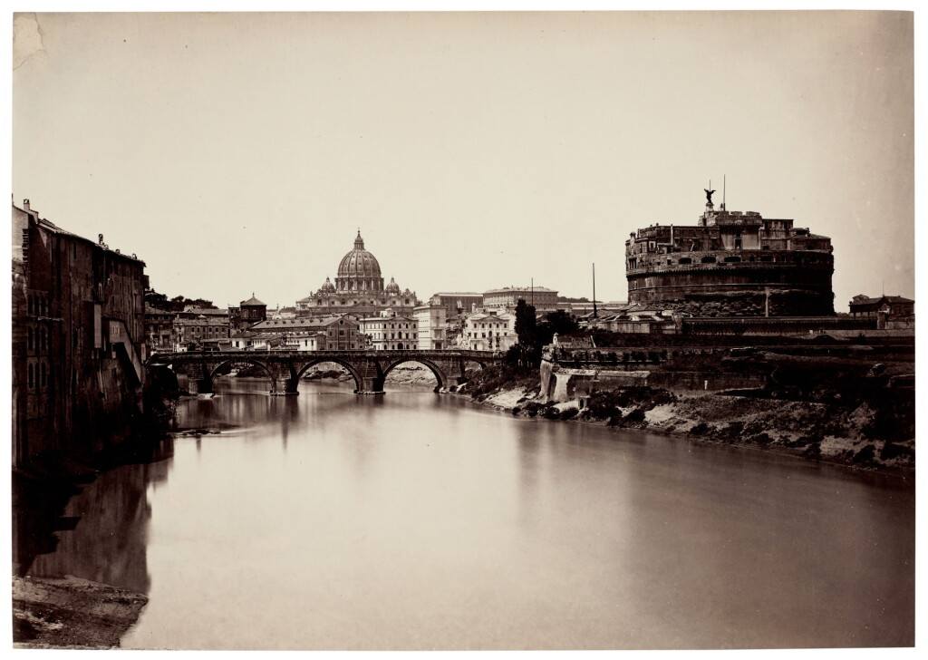 View full screen - View 1 of Lot 49. Italy—Auguste-Rosalie Bisson | View of Castel Sant' Angelo, c.1865.
