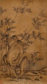 管道昇(款) 竹石|Attributed to Guan Daosheng, Ink Bamboos and Rock