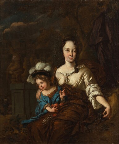 View full screen - View 1 of Lot 122. A mother and her child | Une mère et son enfant.