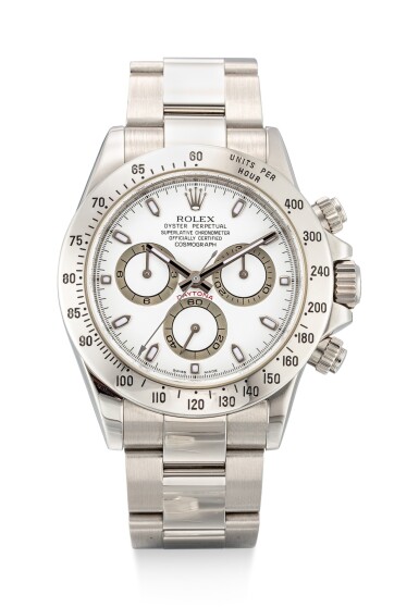 View full screen - View 1 of Lot 8021. ROLEX | COSMOGRAPH DAYTONA, REFERENCE 116520 | A STAINLESS STEEL CHRONOGRAPH WRISTWATCH WITH BRACELET, CIRCA 2013 | 勞力士 | Cosmograph Daytona 型號116520 精鋼計時鏈帶腕錶,約2013年製.