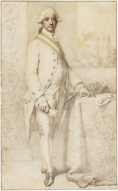 View full screen - View 1 of Lot 47. Portrait of a gentleman, probably Bernardo del Campo y Pérez de la Serna, Marqués del Campo (1728-1800).