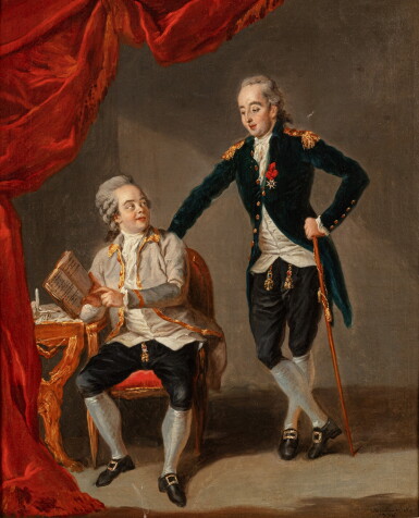 View full screen - View 1 of Lot 75. JOHANN ERNST HEINSIUS | DOUBLE PORTRAIT .