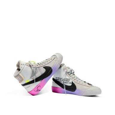 View full screen - View 1 of Lot 13. Serena Williams Signed Nike x Off-White Blazer Mid "Queen" by Virgil Abloh | Size 6.