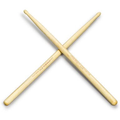 View full screen - View 1 of Lot 244. Roger Taylor's signature Premier drumsticks.