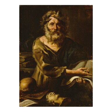 View full screen - View 1 of Lot 62. ATTRIBUTED TO SALVATOR ROSA | ALLEGORY OF THE ARTS.