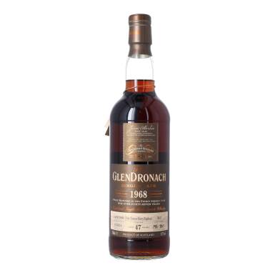 View full screen - View 1 of Lot 5145. The Glendronach Single Cask 47 Year Old 45.9 abv 1968 (1 BT70).