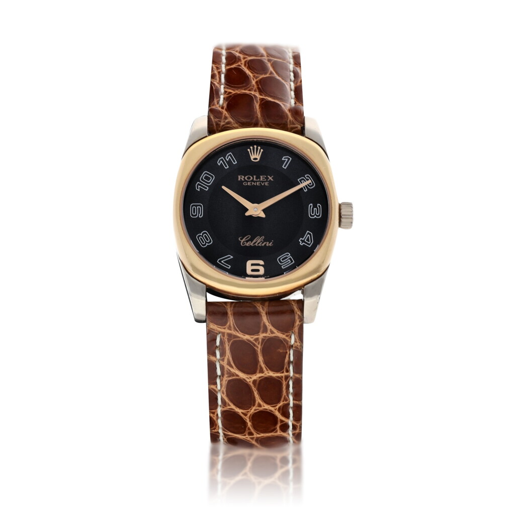 View full screen - View 1 of Lot 8028. Rolex | Cellini, Reference 6229, A two-colour gold wristwatch, Circa 1999 | 勞力士 | Cellini 型號6229 雙色金腕錶,約1999年製.