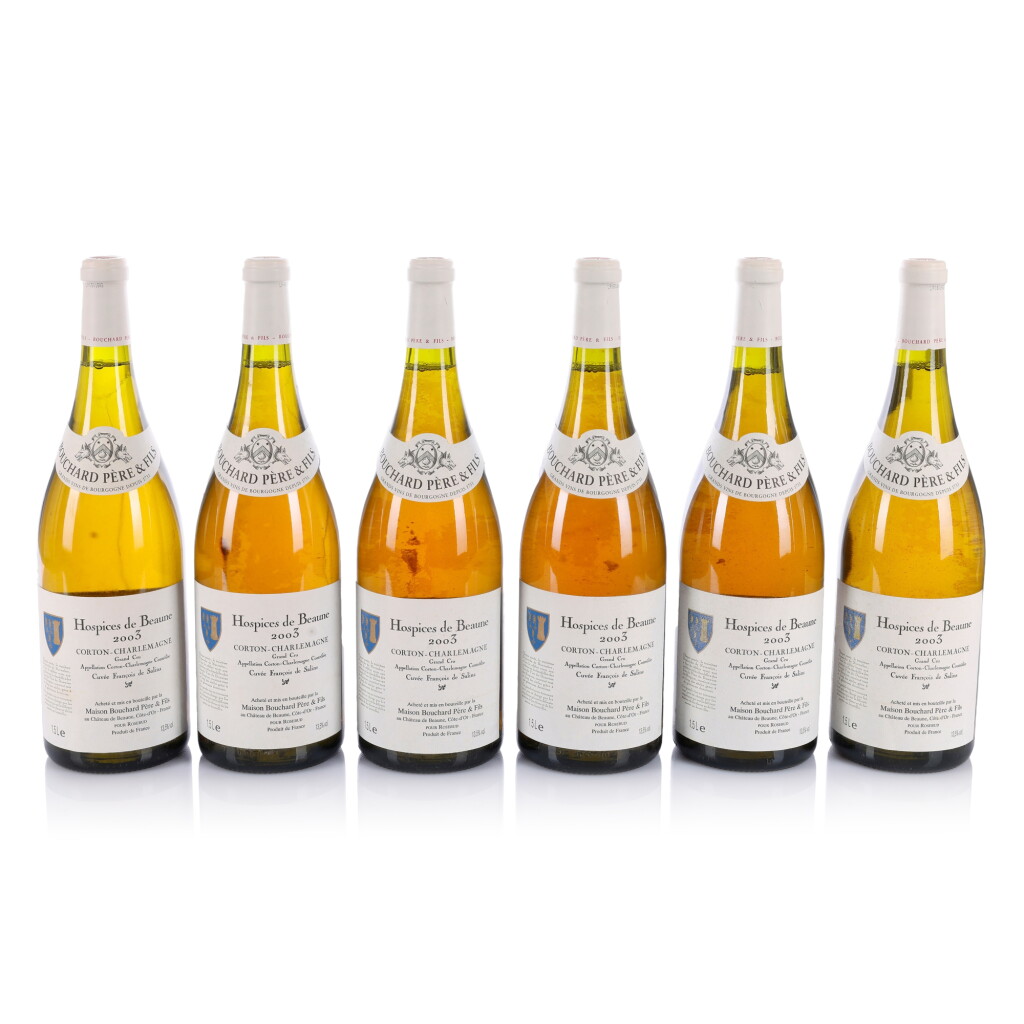 View full screen - View 1 of Lot 353. Corton-Charlemagne Grand Cru, Hospices de Beaune, Cuvée François de Salins 2003 Bouchard Père et Fils (6 MAG).