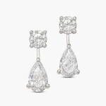 Pair of Diamond Pendent Earrings | 2.32 及 2.01克拉 鑽石 耳墜一對