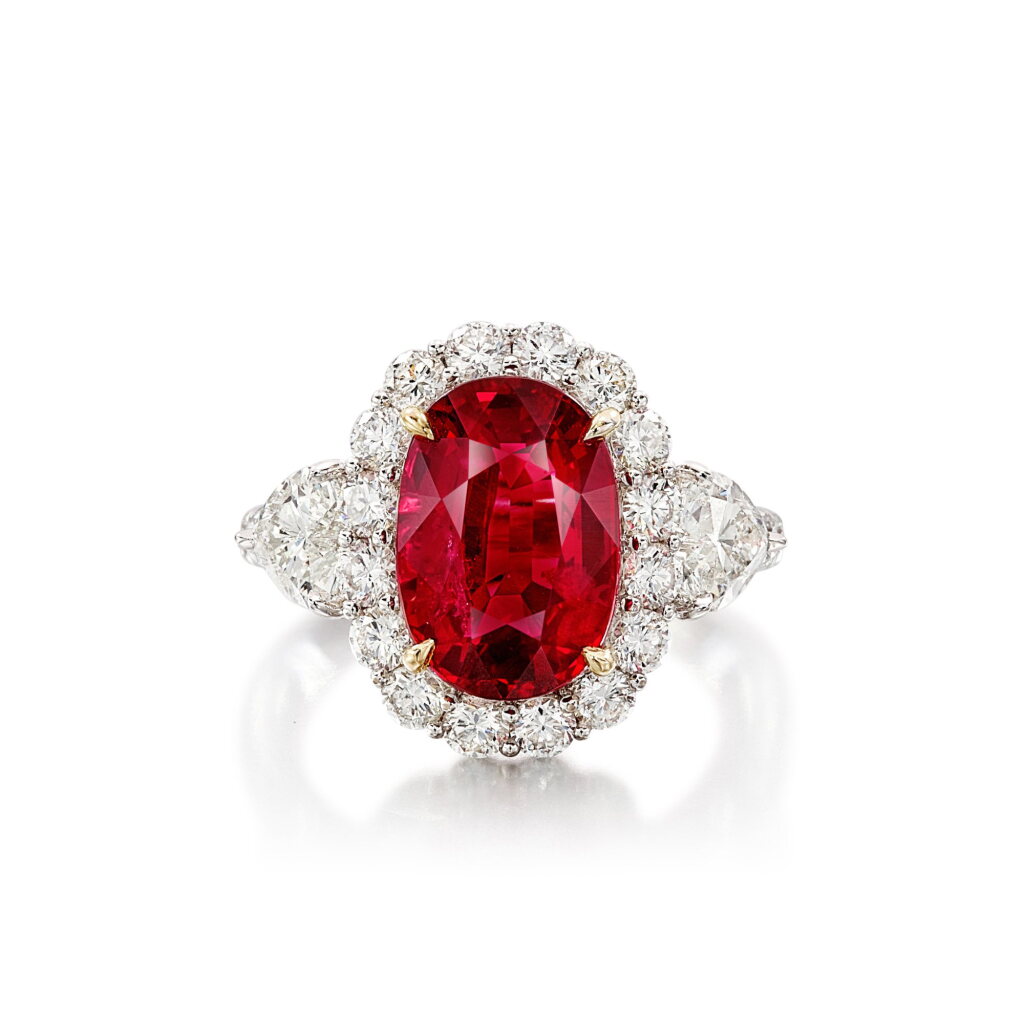 全萤幕检视 - 查看1808Ruby and Diamond Ring | 5.01克拉 天然「莫桑比克」未經加熱紅寶石 配 鑽石 戒指的1