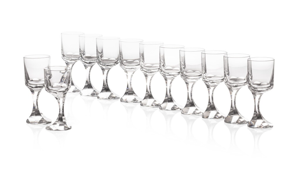 View full screen - View 1 of Lot 229. Ensemble de douze verres Narcisse, le modèle créé en 1970.