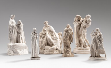 View full screen - View 1 of Lot 54. Ensemble de six plâtres | A set of six plasters.