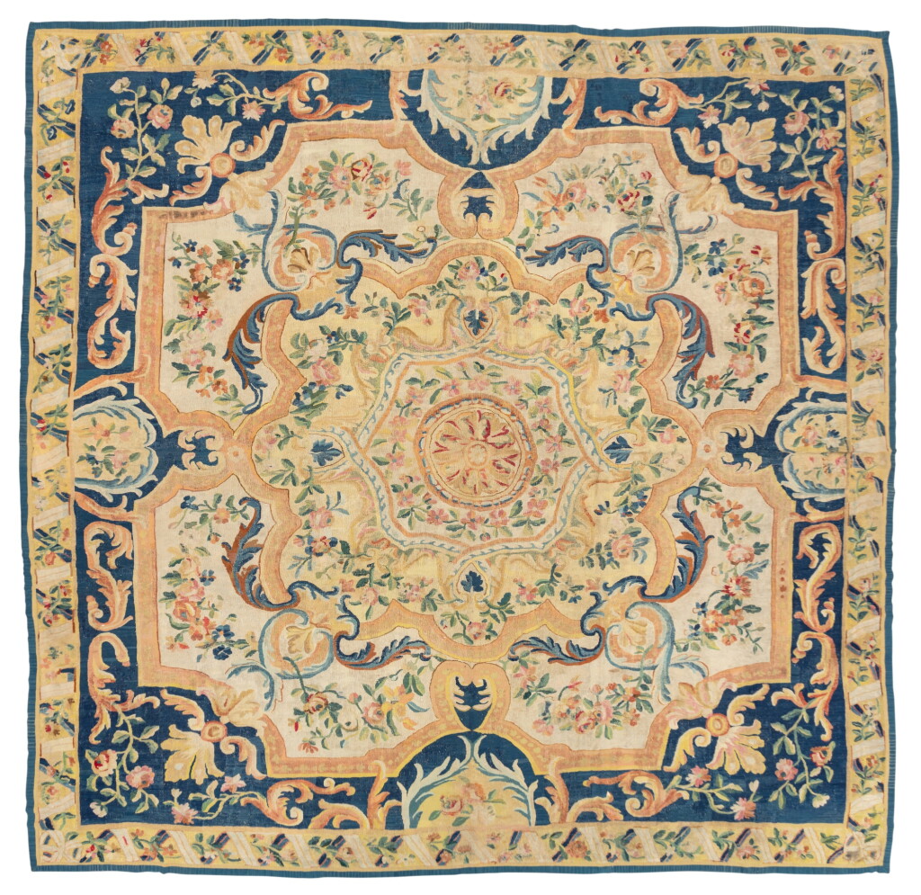 View full screen - View 1 of Lot 138. A Louis XVI Aubusson carpet, circa 1780 | Tapis de la manufacture d'Aubusson d'époque Louis XVI, vers 1780.