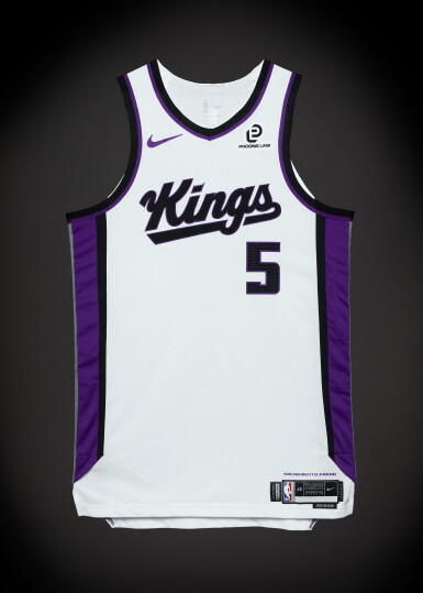 View full screen - View 1 of Lot 36. Nique Clifford ‘Rookie Debut’ Sacramento Kings 2025-2026 NBA Tip-Off Game Worn Association Edition Jersey .