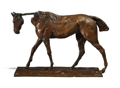 View full screen - View 1 of Lot 20. EDGAR DEGAS | CHEVAL PUR-SANG AU PAS.