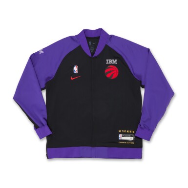 View full screen - View 1 of Lot 241. Ulrich Chomche Toronto Raptors 2024-2025 City Edition Warmup Jacket.