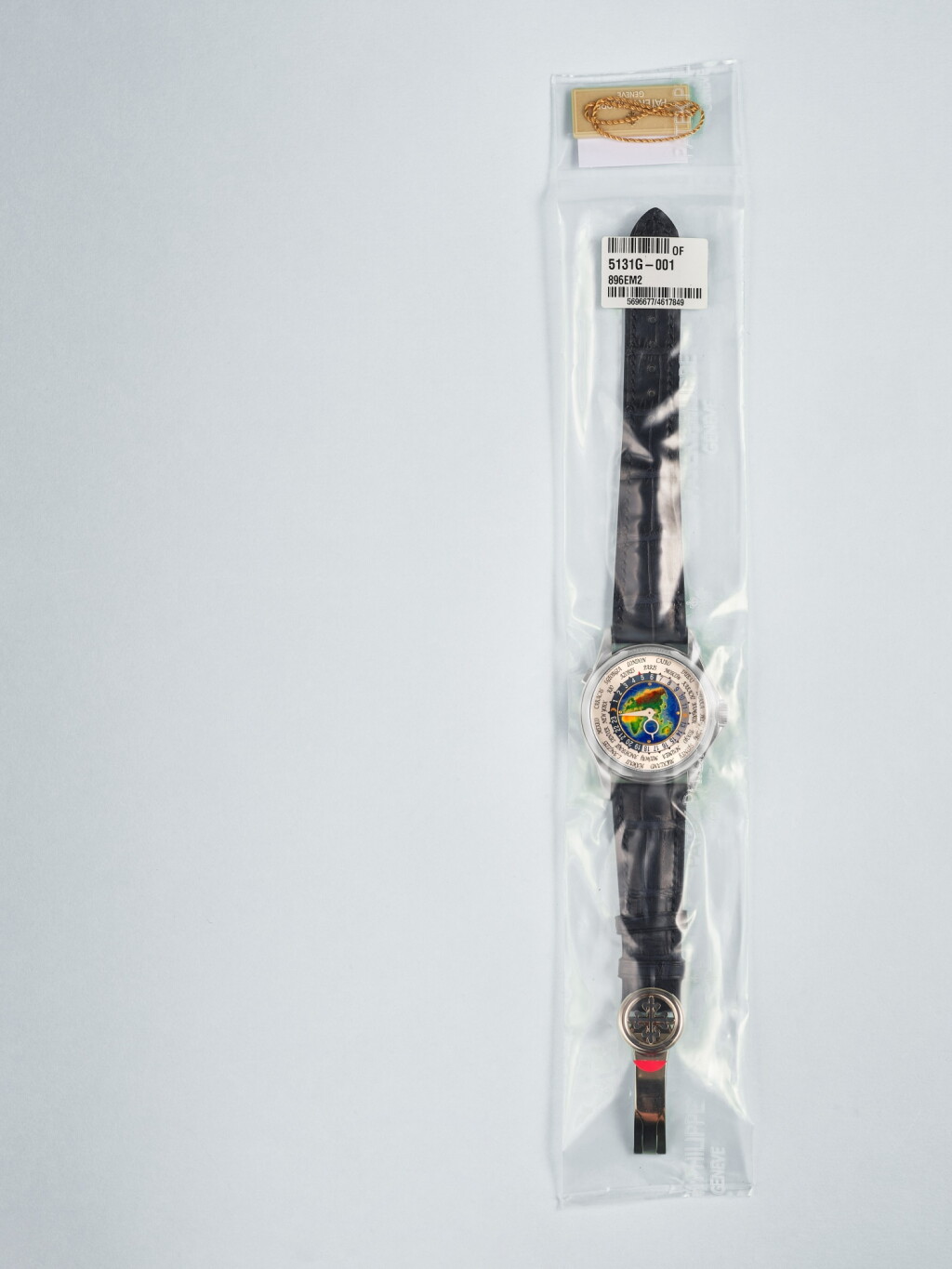 View full screen - View 1 of Lot 2403. Reference 5131 | A white gold world time wristwatch with cloisonné enamel dial, in single factory seal, Circa 2015.