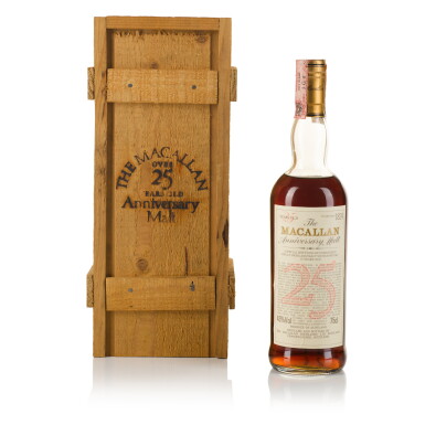 View full screen - View 1 of Lot 219. The Macallan 25 Year Old Anniversary Malt 43.0 abv NV (1 BT 75cl).
