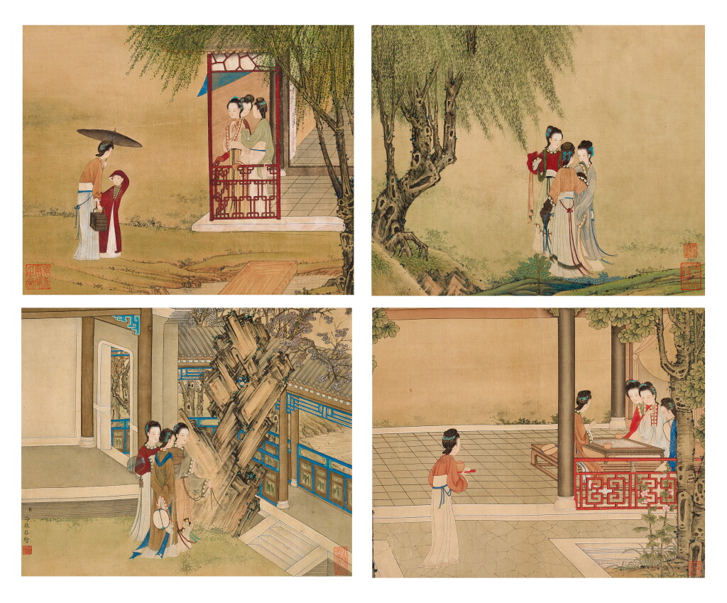 View full screen - View 1 of Lot 2549. Leng Mei 冷枚 | Ladies in Palaces 漢宮仕女.