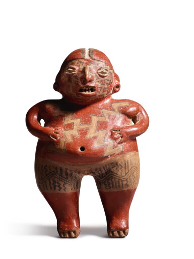 View full screen - View 1 of Lot 12. Chupícuaro Figure, Late Preclassic, circa 300 - 100 BC.