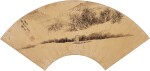Gong Xian 1619-1689 龔賢 | Sailing along the River 近岸孤舟