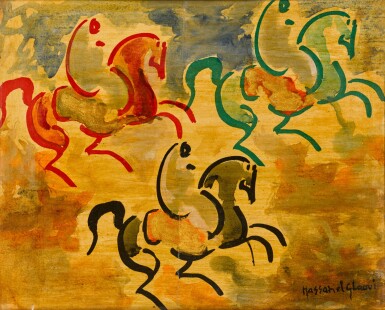 View full screen - View 1 of Lot 92. Untitled (3 Riders).