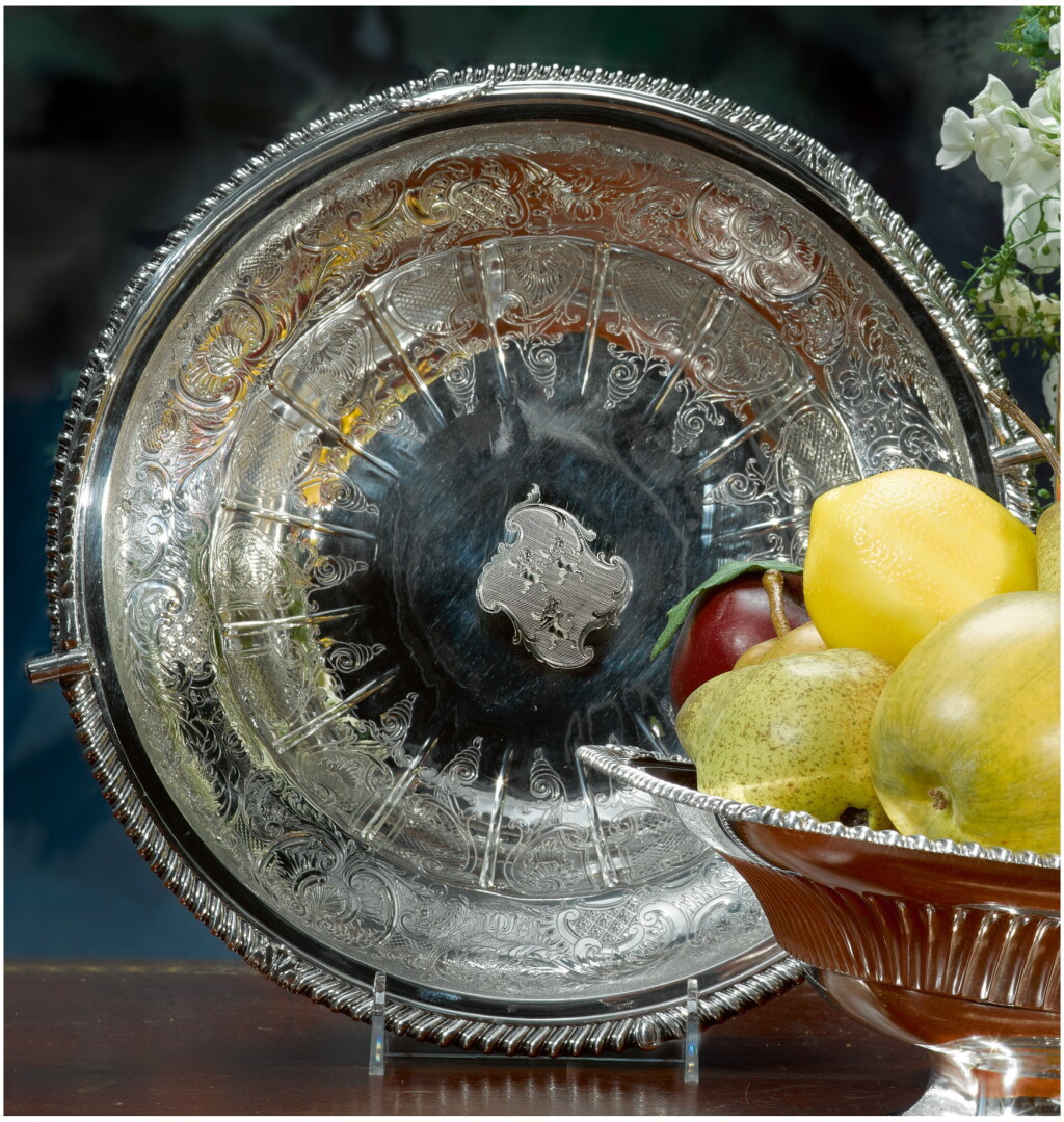 View full screen - View 1 of Lot 23. A REGENCY SILVER BASKET, PAUL STORR, LONDON, 1816.