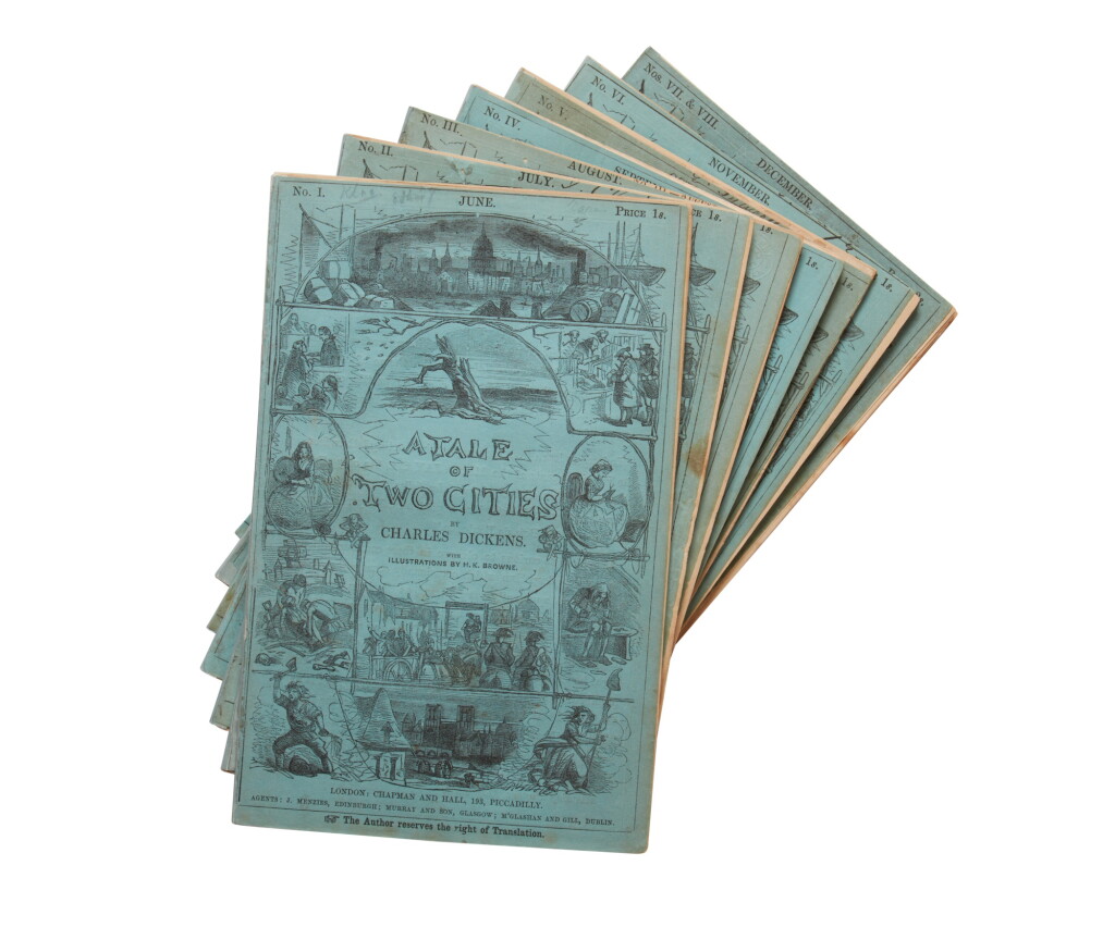View full screen - View 1 of Lot 1060. Dickens, Charles | A Tale of Two Cities, in the original monthly parts.