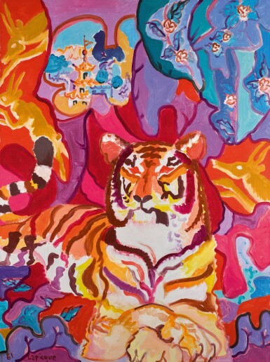 View full screen - View 1 of Lot 339. Portrait d'un Tigre.