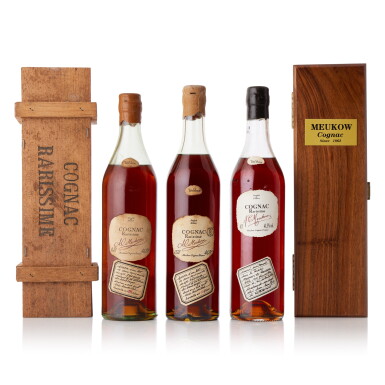 View full screen - View 1 of Lot 6795. Meukow Rarissime Cognac 41.3 abv NV (3 BT70).