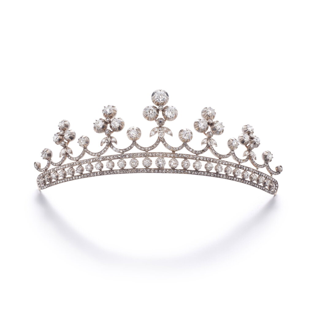View full screen - View 1 of Lot 770. Diamond tiara, circa 1835.